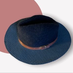 David & Young Blue Arcrylic Knit Panama Hat Women’s OS